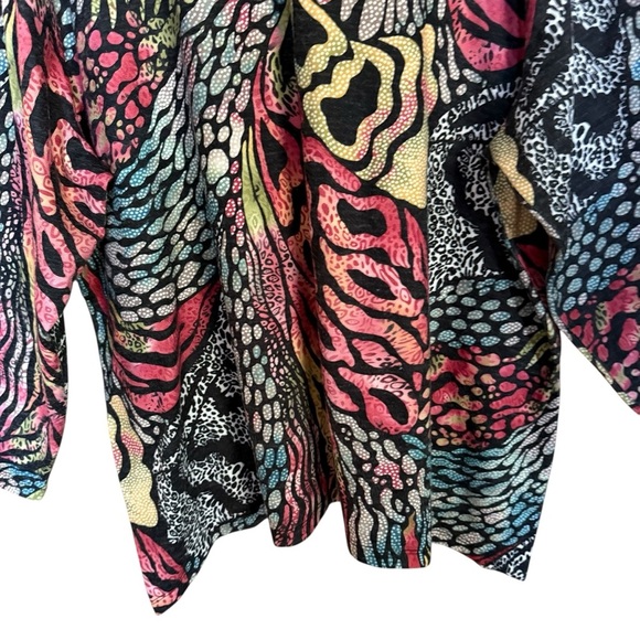 Serengeti Women's V Neck Tropical Nautical Size 3 Tunic Beach Hawaiian vibrant - Picture 12 of 13